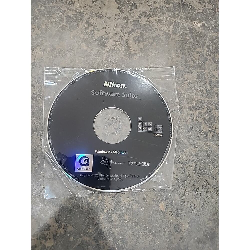Nikon Coolpix Camera Set Up Software Suite CD DW 02 Windows Mac 2007 New